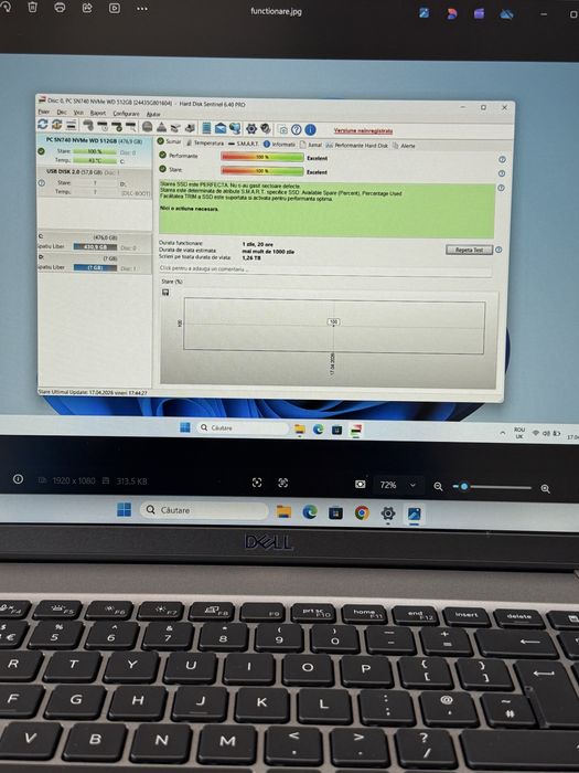 Laptop Dell Ultra 5/ssd512Gb/16Gb ddr5 Nou