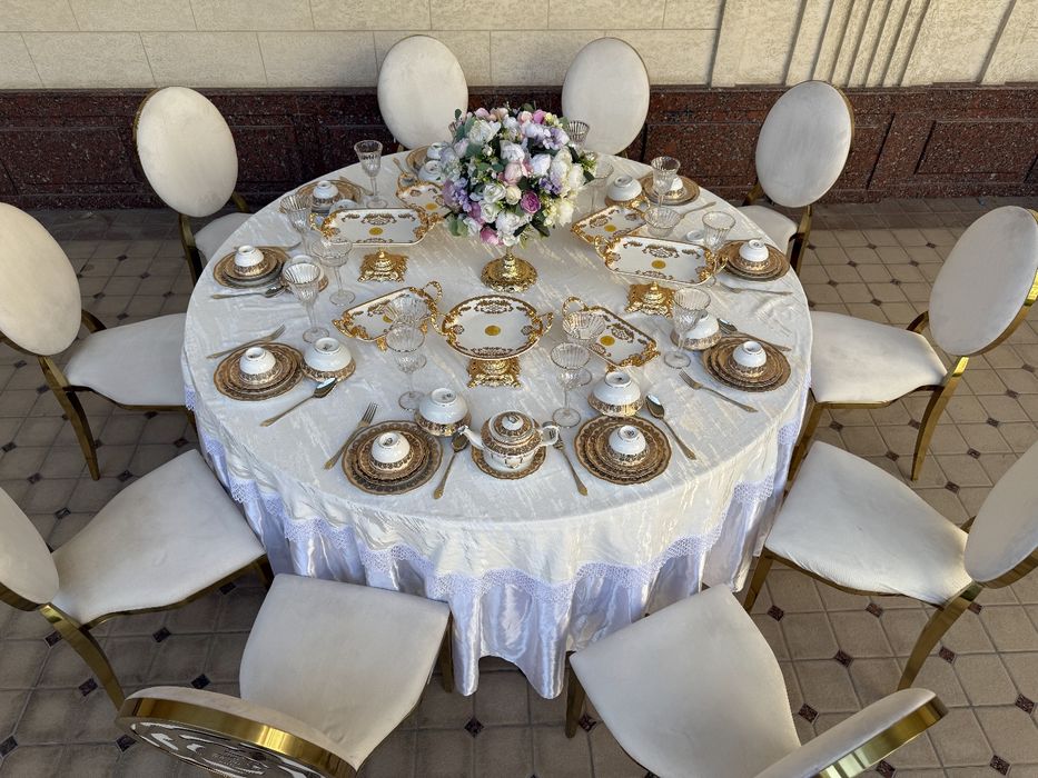 Прокат аренда стол стул  посуда  зонт стол стул  chinni idishlar