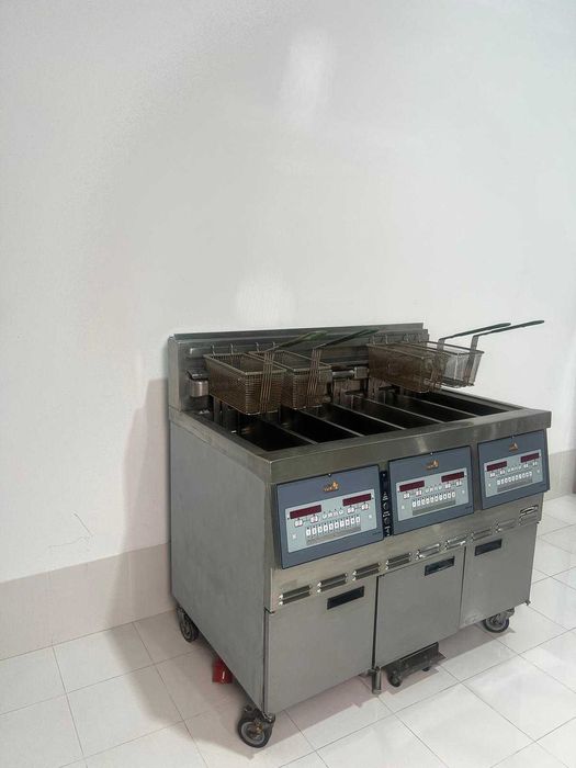 Henny Penny - Friteuza electrica 6 cuve cu sitem de filtare ulei (GAZ)