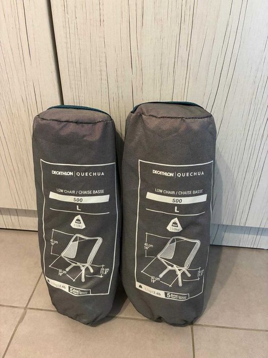 Scaun camping pliabil si compact Decathlon