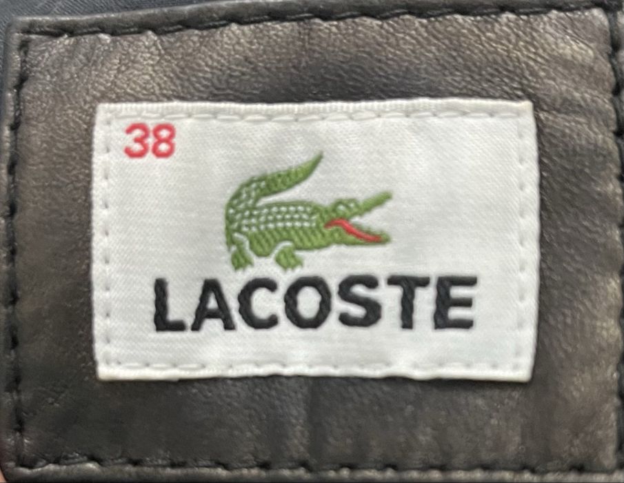 Куртка кожанная Lacoste