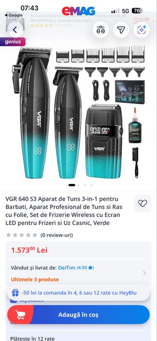 VGR V-640 S3 Noua Profesionala!
