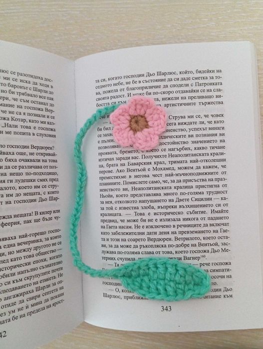 Изработвам ръчно плетени книгоразделители