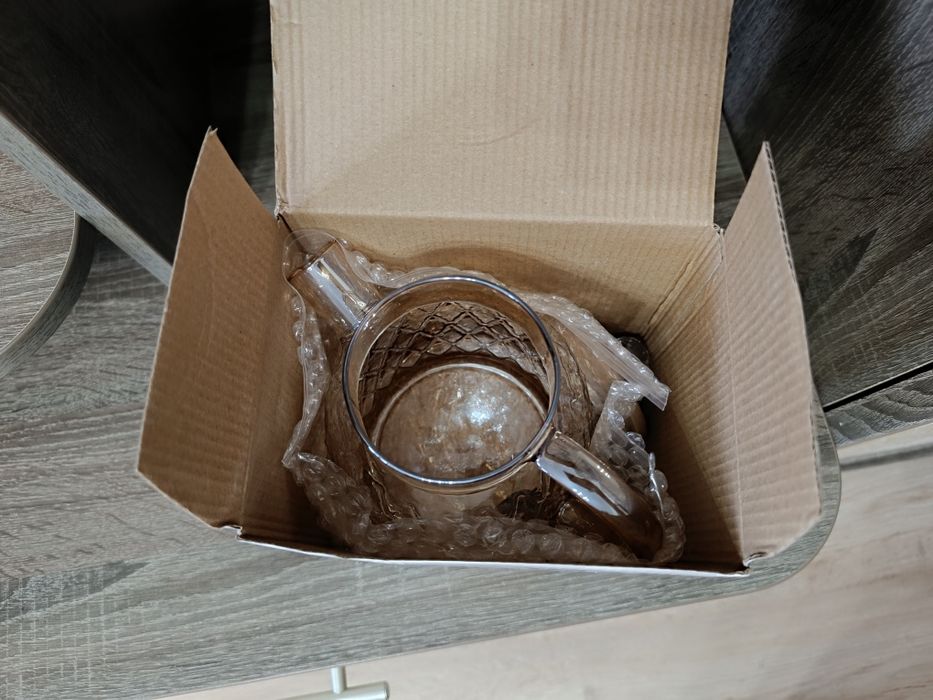 Новый стеклянный чайник