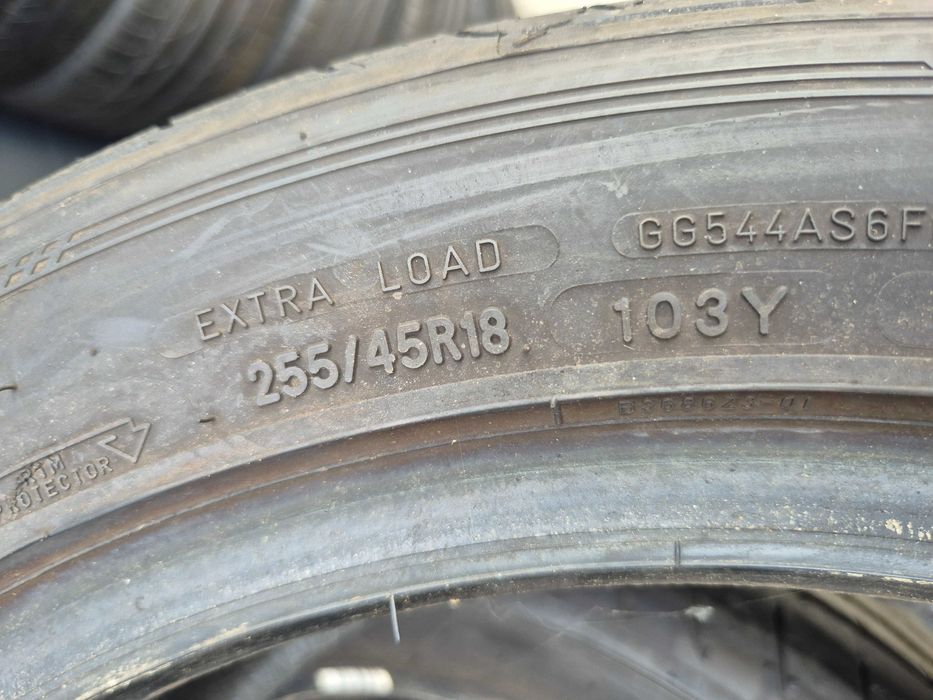 2 Anvelope de VARA - 255/45/18 103Y XL - GoodYear Eagle F1 Asymmetric 5 - Stare F BUNA - DOT 2022 !