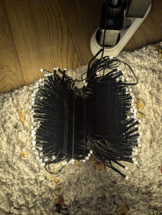 Instalație Led 50M 500 leduri lumină caldă