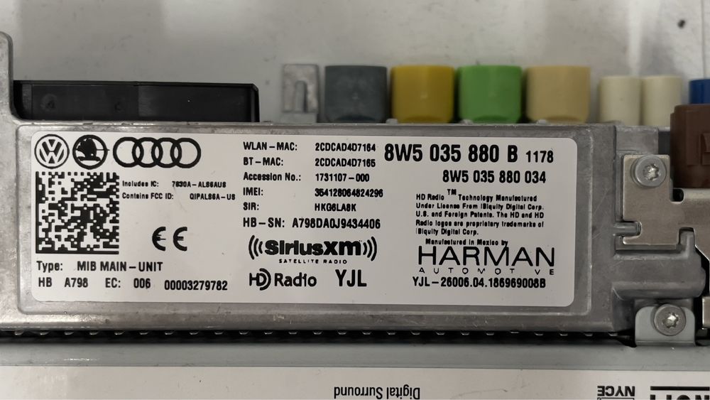 Мултимедия радио модул Audi A4 A5 Q5 SQ5 8W5035880B