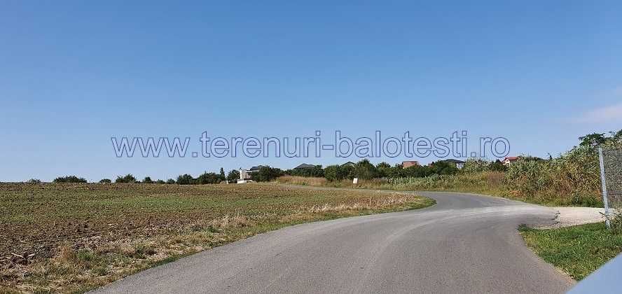 Teren Balotesti,550 mp,langa Dn1,case locuite,electrica-gaz-70m