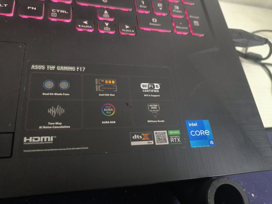Asus Tuf gaming F17 i5-11260H RTX 3050 FX706H 17.3" FullHD IPS  16Gb/5