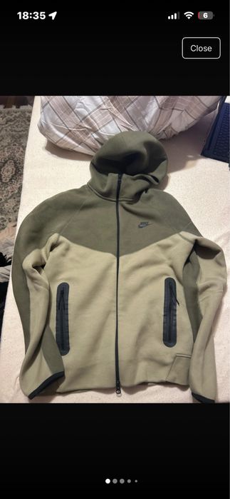 Nike tech fleece marime s fit m nou originala culoare verde