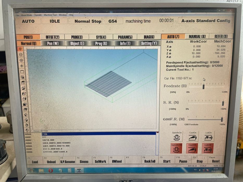 Продам чпу станок с 4 осью