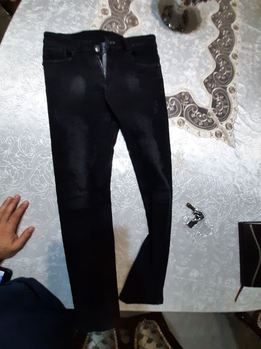 Джинсы черные черного цвета брюки