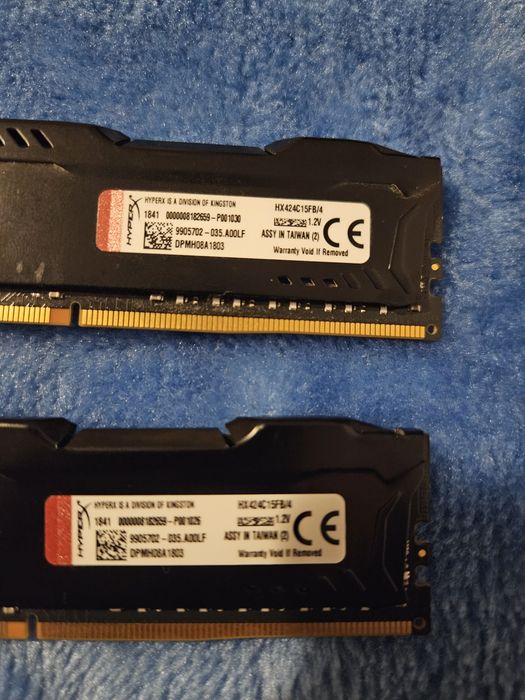 Memorie ram HYPERXFURY 2x4GB - Doar predare Iași