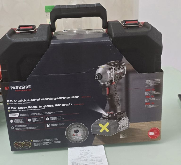Bormasina cu impact parkside performance noua