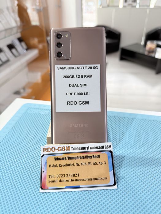 Samsung Note 20 5G 256Gb Dual Sim/Garantie