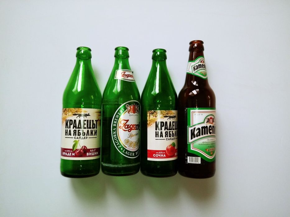 Бирени, лимонадени и бутилки от сайдер