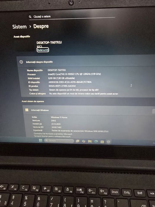 Laptop Lenovo Ideapad, i3-1005G1