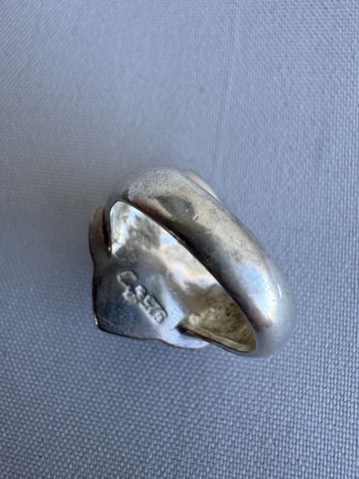 Inel din argint si calcedonia