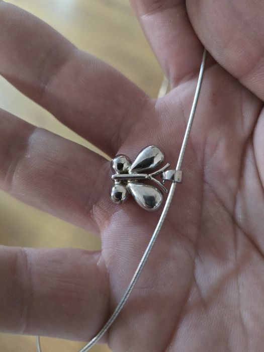 Lănțișor argint cu fluturaș