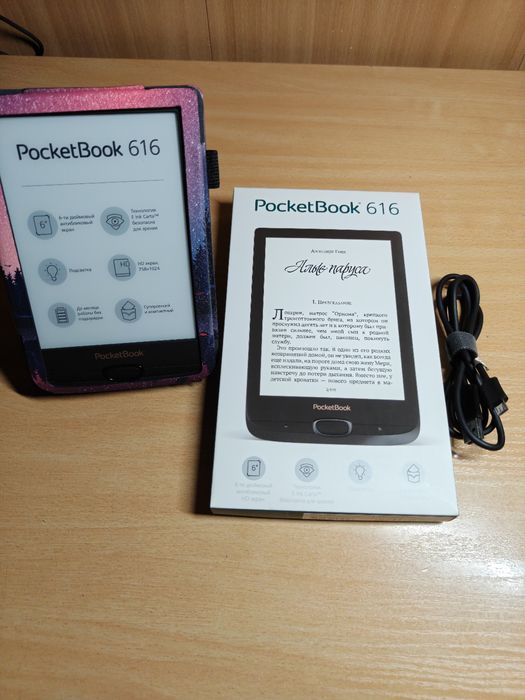 PocketBook 616, 8 ГБ, чёрная — под замену аккумулятора