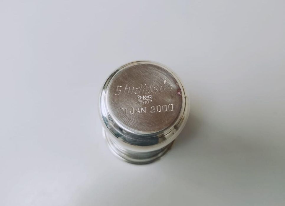 Pahar argint masiv, sterling, India