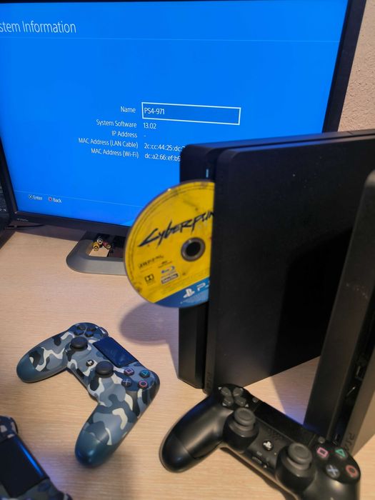 С ГАРАНЦИЯ 1Г Sony PlayStation 4 Slim SW PS4 профилактиран 750 GB