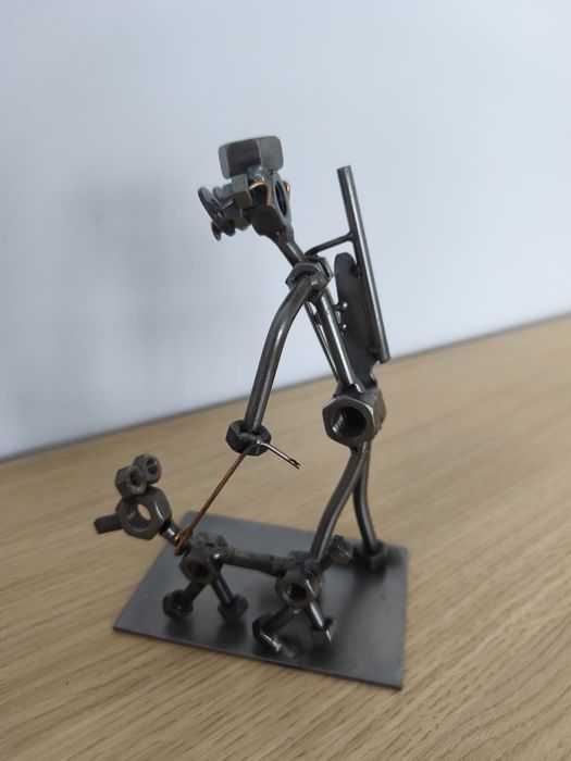 Decoratiune metaluca vantor si caine