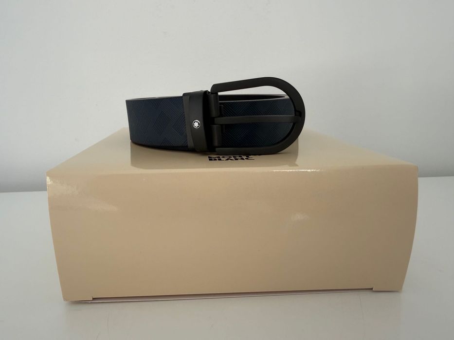 Curea Montblanc 220023 Extreme 3.0 reversibila albastru negru