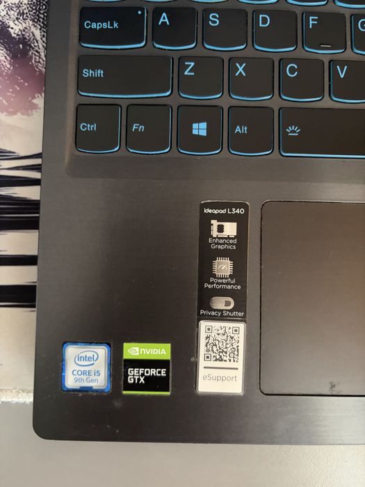 Laptop Lenovo Gaming i5 Gen 9 + GTX 1060 6GB | Stare foarte bună | SSD 500GB