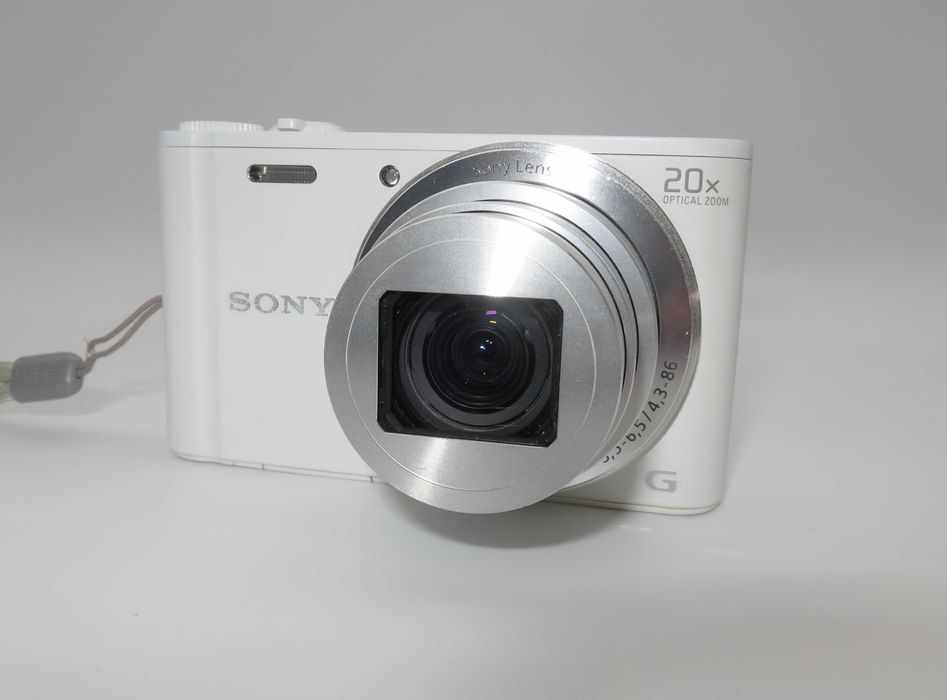 Sony Cyber-Shot W350 ултра компактен цифорв фотоапарат, дигитална камера в бял цвят, FULL HD видео, 20х оптичен зум, като НОВА, работи отлично!