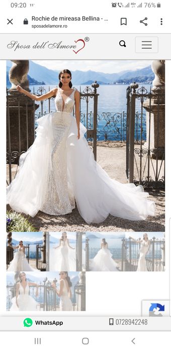 Rochie mireasa Sposa dell Amore, purtata o data