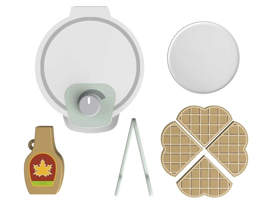 Дървени кухненски играчки за готвене Кафемашина Тостер Гофретник Чай