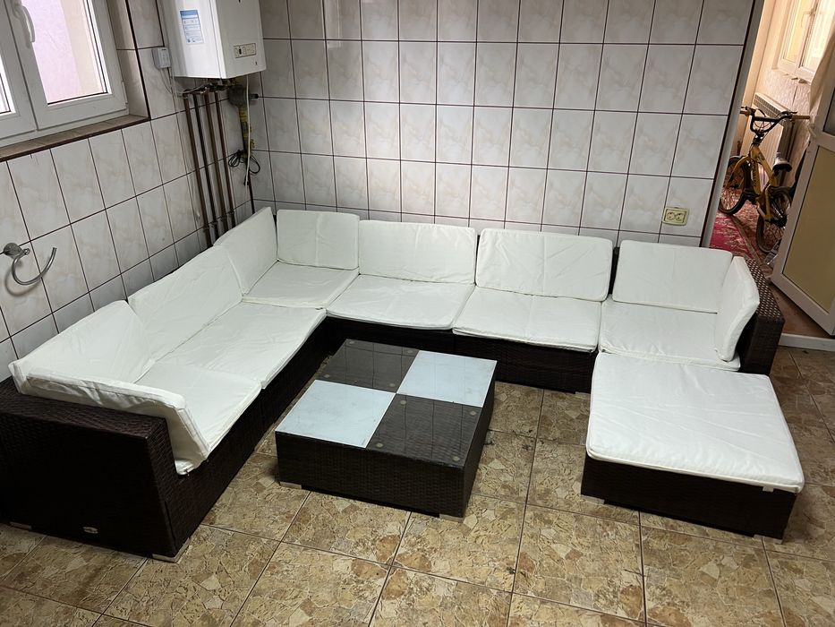 Set canapele ratan VidaXL