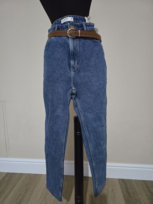 Blugi mom fit cu talie inalta merime S