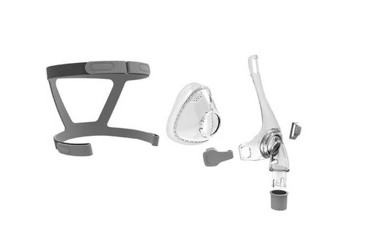 Маска за сънна апнея BMC F5, за CPAP и BiPAP апарати, целолицева с опора