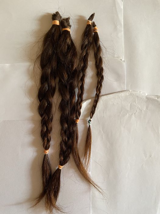 Vand Par natural !! 4 cozi impletite 0,075g