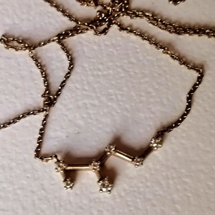 Сребърно колие със съзвездие