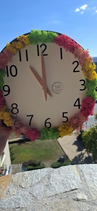 Промоция ! До изчерпване 30лв! Стенен часовник със скандинавски мъх