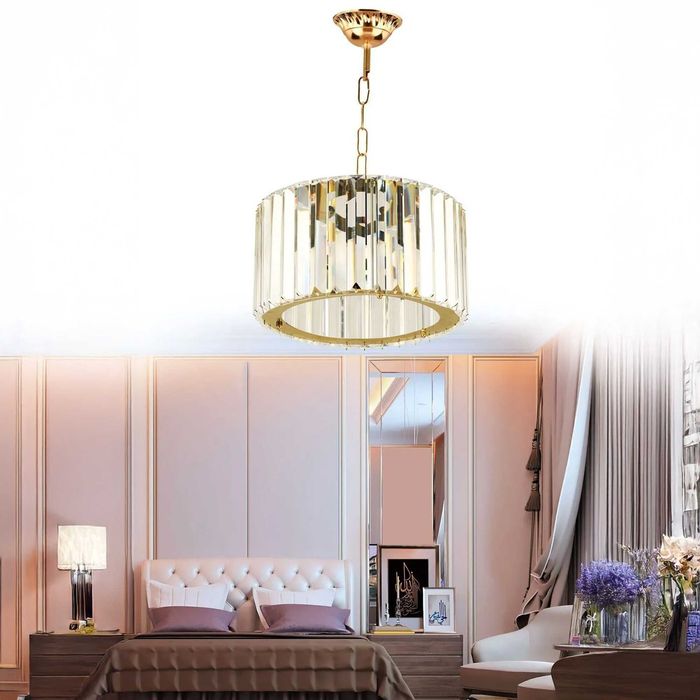 Полилей Crystal– Златист метален дизайн с кристални елементи