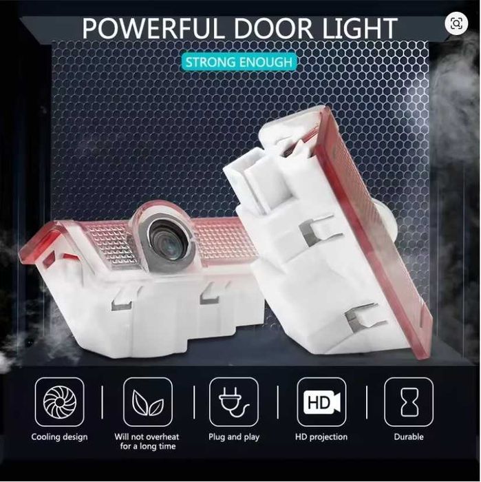 Mercedes LED Светещо Лого за Врата