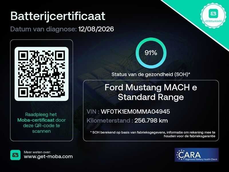 Ford Mustang Mach-E electric drive 198kW 269ks 76kwh