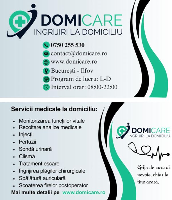 DomiCare - Ingrijiri medicale la domiciliu   Bucuresti - Ilfov