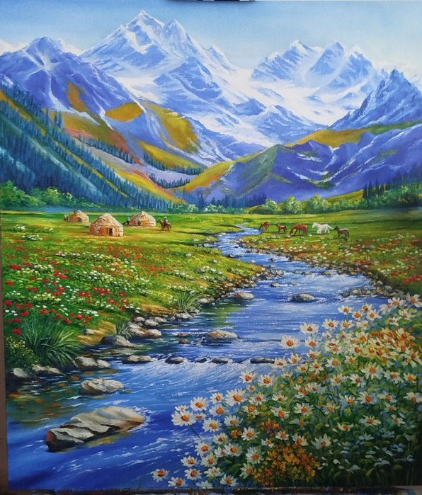 Продам картины.Холст.Масло.Размер 70 на 80