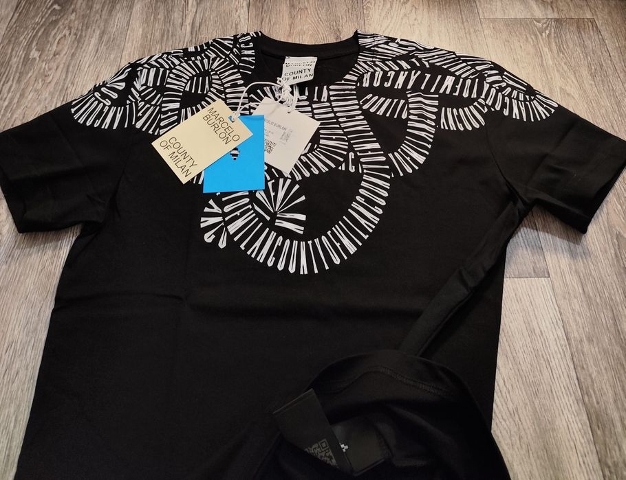 Мъжка тениска блуза фланелка памук Marcelo Burlon Milano 2025