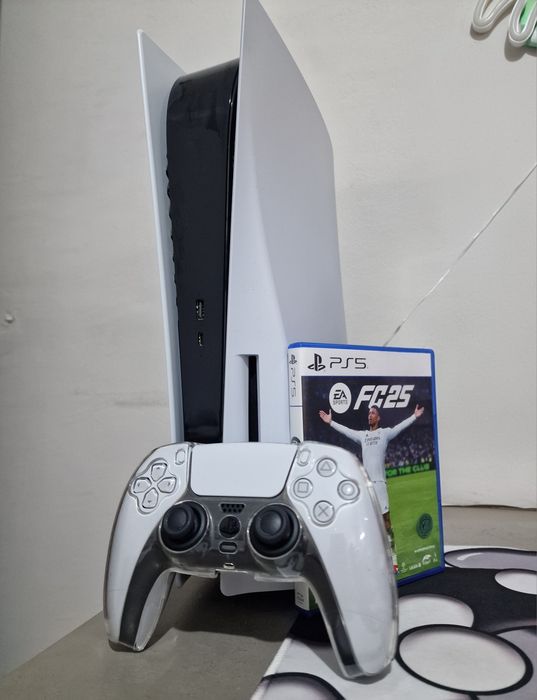 PlayStation 5 PS5 Standard Disc Edition 825GB (Комбо FC25)+ DualSense + Стойка + Всички кабели