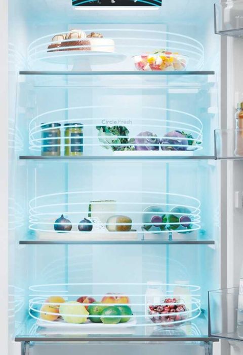 Нов черен Total No Frost хладилник с фризер Candy 279 л 183/55/60 см