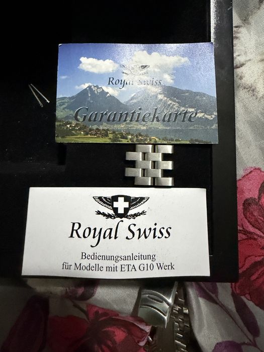 Ceas Royal Swiss original – cutie și acte