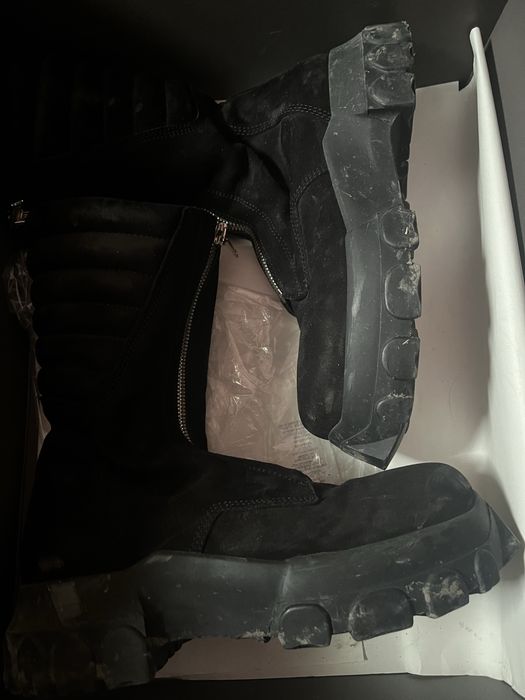 rick owens moto turbo tractor boots