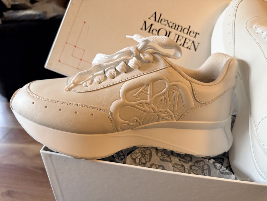 sneakers Alexander McQueen Sprint Runner din piele,43,5 au fost 600 eu