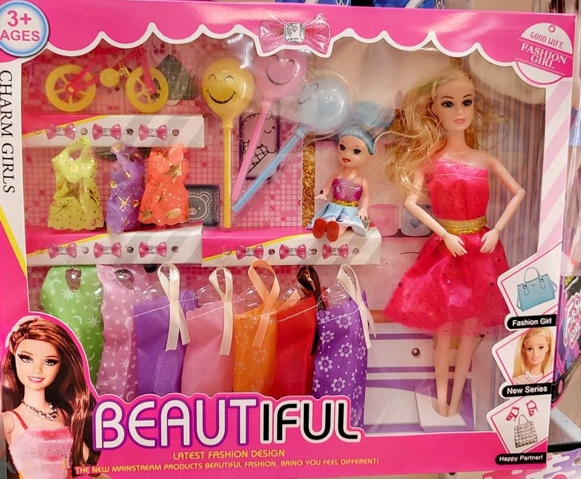 Кукла комплект с дете кукла дрехи и аксесоари